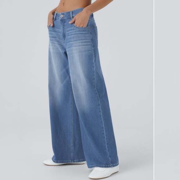 HALARA Light Blue Flare Jeans - Picture 3 of 6